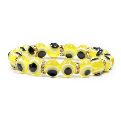 Plastic yellow resin eye style piece bracelet bracelet jewelry