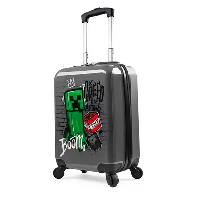 Minecraft Carry On Suitcase for Kids Creeper Cabin Bag with Wheels Lug