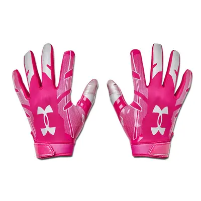 Under Armour Men's F8 Football Gloves (654) / Tropic Pink / Metallic