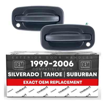 Exterior Door Handle Front Left & Right - Compatible with Chevrolet Silverado Avalanche Suburban