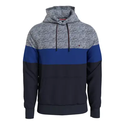 Tommy Hilfiger Men's Logo Hoodie Sweatshirt Blue Heather MD