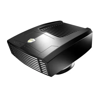 (Black, 12V) Portable Car Heater 12V-24V 180W Fast Heating Fan Degree Rotary Winter Defroster Ai