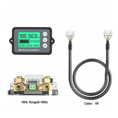 (100A) Coulomb Meter with Shell Electric Vehicle Battery Indicator Lithium iron Phosphate Capaci