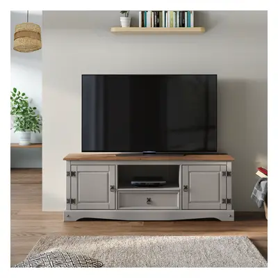 Corona Grey Wax Widescreen TV Unit