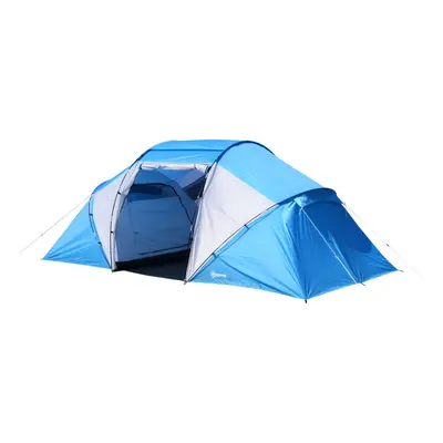 Outsunny Hiking Tent | Person Capacity (Blue)