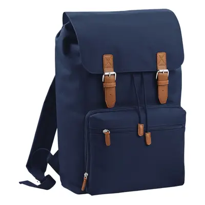 (One Size, French Navy) Bagbase Vintage Laptop Backpack