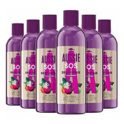 Aussie Shampoo SOS Deep Hair Repair For Dry Damaged hair - x 490ml