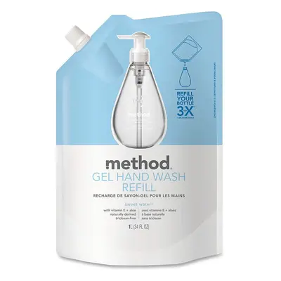 Method Gel Hand Soap Refill, Sweet Water, oz, pack, Packaging May Vary