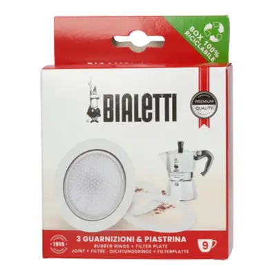 Bialetti BIA640310 Pack of Gaskets + Plate Tz.9 Stainless Steel