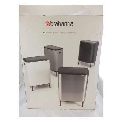 Brabantia Bo Touch Bin Hi, Litres, Matt Black,Dented