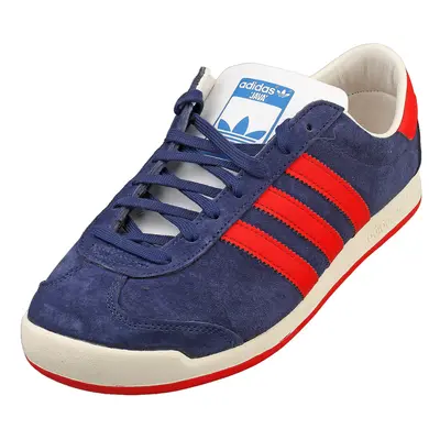 (9.5) adidas Java Mens Fashion Trainers in Navy Red