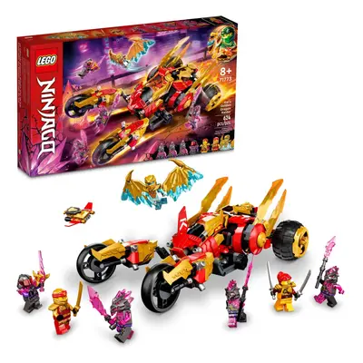 LEGO NINJAGO Kais Golden Dragon Raider Multi-Terrain Car Toy wit