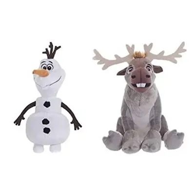 Disney Frozen Small Olaf Plush 25cm and Small Sitting Sven Plush 18cm