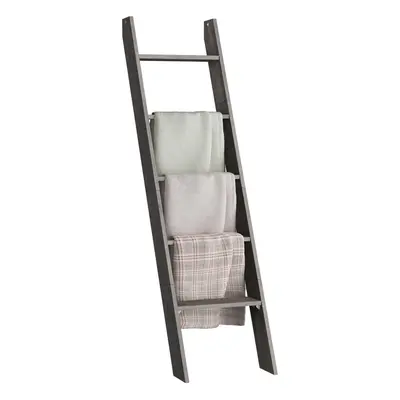 VASAGLE Blanket Ladder Decorative Farmhouse for The Living Room 5-Tier Ladder Shelf Ladder Rack 