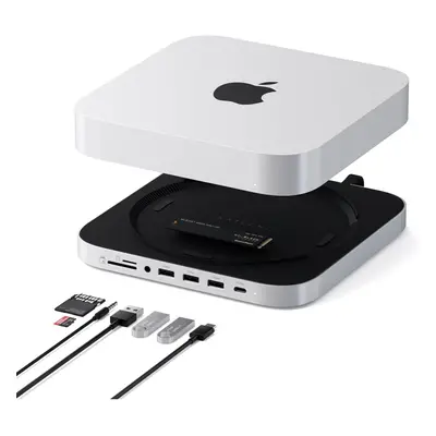 Satechi Mac Mini Hub Stand with SSD Enclosure for NVMESATA M2 Mac Mini Dock with USB C 10Gbps US