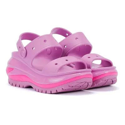 (Pink, (Adults')) Crocs Mega Crush Bubble Pink Sandals