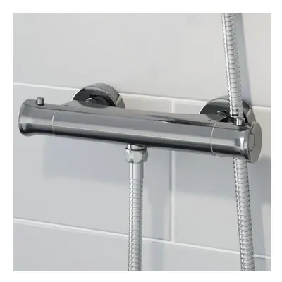 Modern Bar Mixer Shower Valve Only Thermostatic Chrome Conical Bottom Outlet