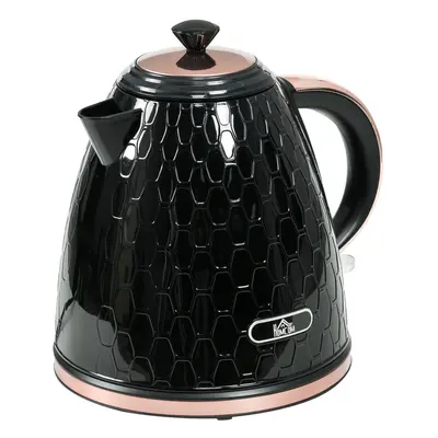 HOMCOM Electric Kettle, Fast Boil, 1.7L, 3kW, Swivel, Auto Shut-off, Black