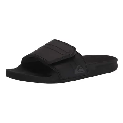 Quiksilver Men's Sandal Black/Grey/Black Rivi Slide Adjust