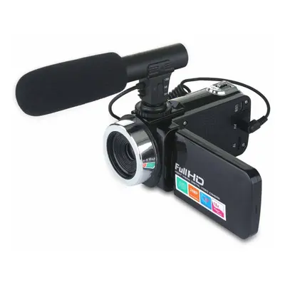 Vlog Camcorder Digital Video YouTube Vlogging Camera Recorder Microphone Lens