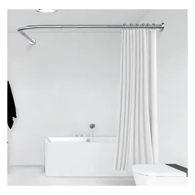 Croydex Chrome Modular Rod Way To fit Circle Or Oval Bath Shower Curtain Rail