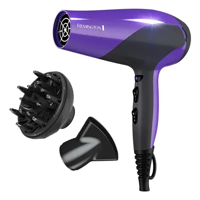 Remington D3190 Damage Protection Hair Dryer with Ceramic + Ionic + Tourmaline Technology, Purpl