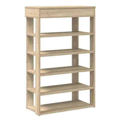 (sonoma oak, cm) vidaXL Shoe Rack Shoe Cabinet Holder Hall Shoe Storage Shelf Engineered Wood