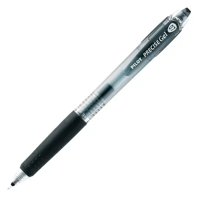 Pilot Precise BeGreen Refillable & Retractable Gel Roller Pens Fine Point 0.7 mm Black Pack of