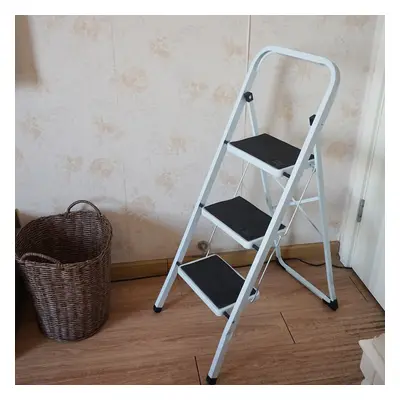 (3 steps) Portable Compact Folding Metal Step Ladder