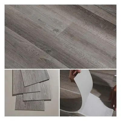 (M06 Stone Washed Oak) 5mÂ² Self Adhesive Wood Effect PVC Floor Tiles