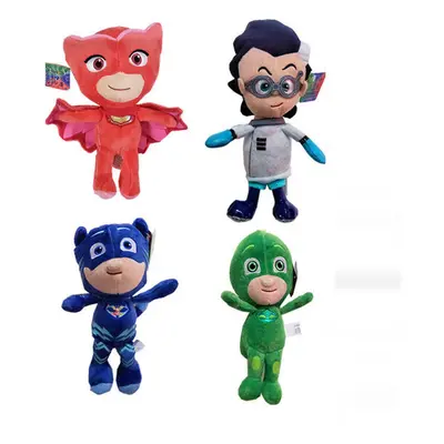 4PCS PJ Mask Gekko Catboy Owlette Romeo Plush Toys Stuffed Dolls UK