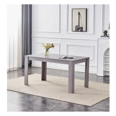 Dining Table Grey Wood Kitchen Place for Seats, Dining Table Only (Grey H x 117 x W cm)