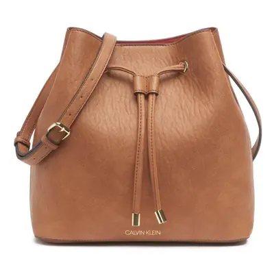 Calvin Klein Gabrianna Novelty Bucket Shoulder Bag Caramel