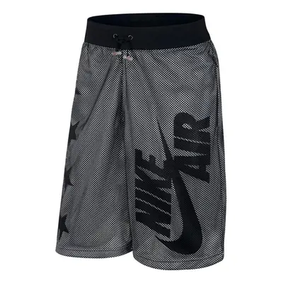 NIKE Mens Mesh Graphic Casual Shorts B/W