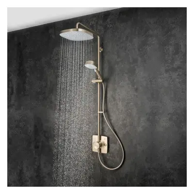 Mira Opero Bathroom Thermostatic Mixer Shower Nickel Twin Adjustable Head Modern