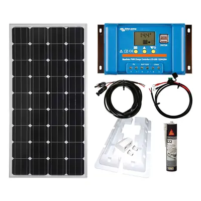 Victron 150w Solar Panel Kit battery charging PWM-USB Controller brackets