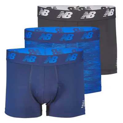 New Balance Men's Premium Performance Trunks (3 Pack) Pigment/Pigment Woodgrain/Black Medium