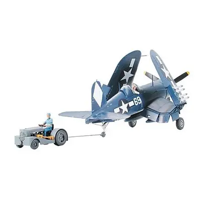 Corsair F4U-1D with Moto Tug - 1/48 Aircraft Model Kit - Tamiya