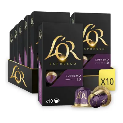 L'OR Espresso Supremo - Intensity - Nespresso Compatible Coffee Capsules (Pack of 10, Capsules i