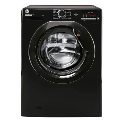 Hoover H3W 592DBBE Washing Machine - 9kg - rpm - Black - Freestanding - H3W592DBBE