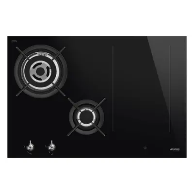 Smeg PM3743D - Black Zone Dual Fuel Hob