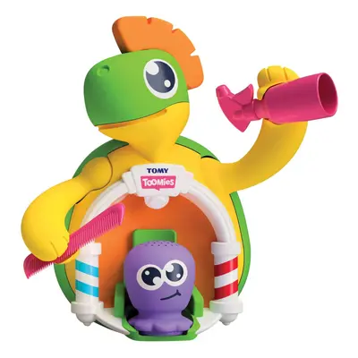 TOMY E72728 Toomies Turtle Bath Salon - Bubble Bath Hair Dresser Toy - Suitable From years