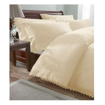 Balmoral, Cream Broderie Anglaise Single Bedding