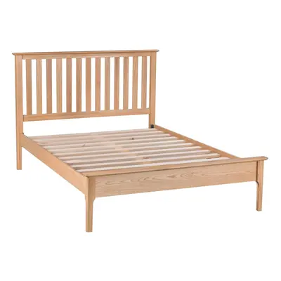 Natland King Size Bed Frame Solid Wood Wooden Slats and Tapered Legs