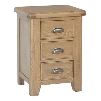 Holcombe Bedside Cabinet Nightstand Side Table Drawers Solid Wood