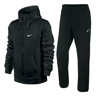 (Black, M) Nike Mens Club Fleece Tracksuit Set