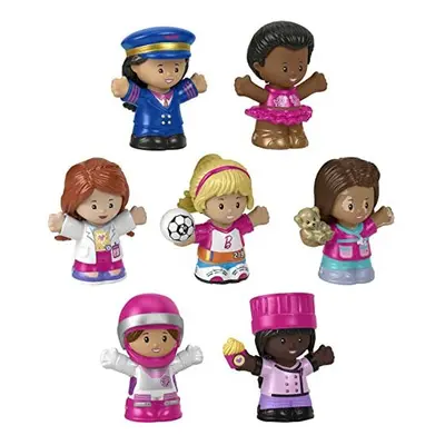 Barbie You can Be Anything Figure Pack by Fisher-Price Little People, gift set of figures for to