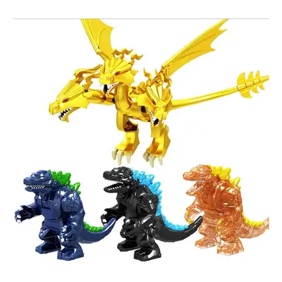 4PCS/SET Godzilla Figure Fit Lego Building Block Kids Toy UK