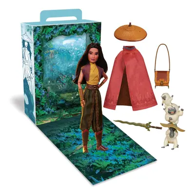 Disney Store Official Princess Story Doll (Raya) Inches Includes Coloring Book and Additional Dr