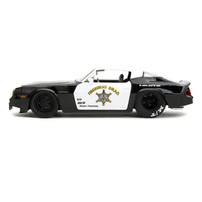 1979 Chevrolet Camaro Z28 Police Black and White Highway Drag Bigtime Muscle Series Diecast Mode